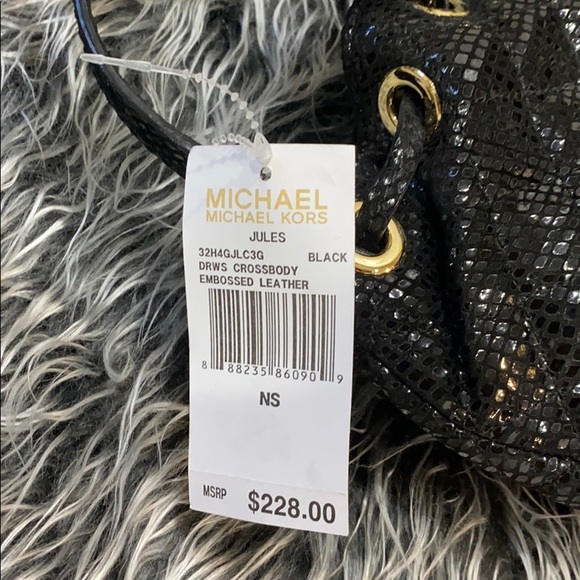 Michael Kors-Jules- Crossbody Embossed Leather Bag - Picture 4 of 5